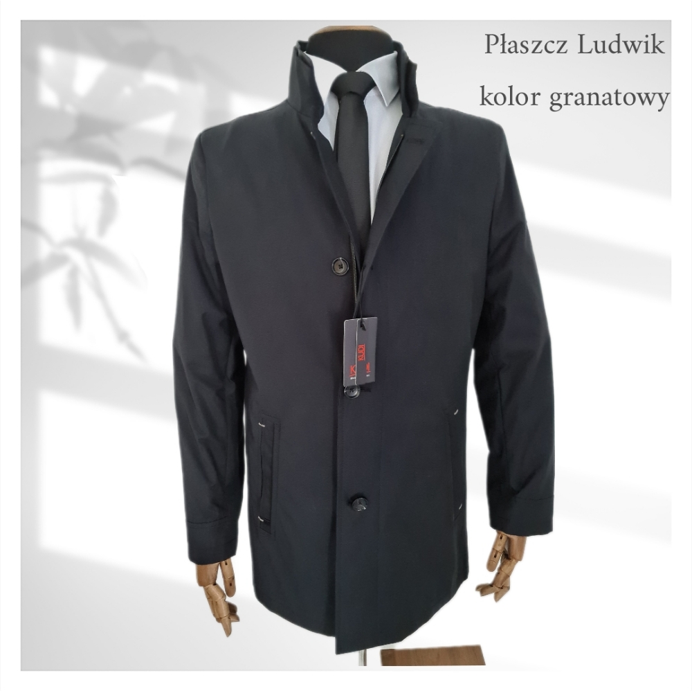 Obrazek Płaszcz ludwik kolor granatowy